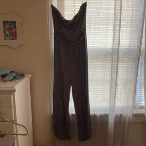 Vici Collection green strapless jumpsuit